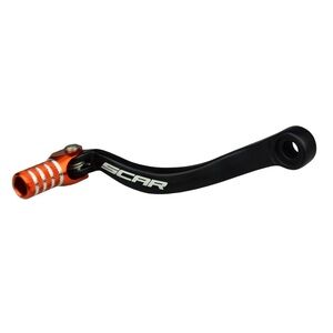 SCAR Folding Gear Shift Lever Shifter Pedal Forged - GSL 501 - Orange/Black